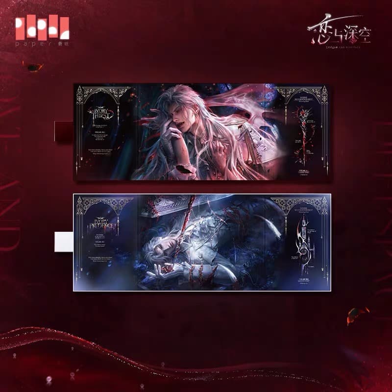 Love and Deepspace Holographic Panoramic Shikishi Art Board (Pre-order) — Sylus: Silverwing Fiend