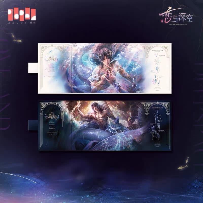 Love and Deepspace Holographic Panoramic Shikishi Art Board (Pre-order) — Rafayel: Lemurian Sea God