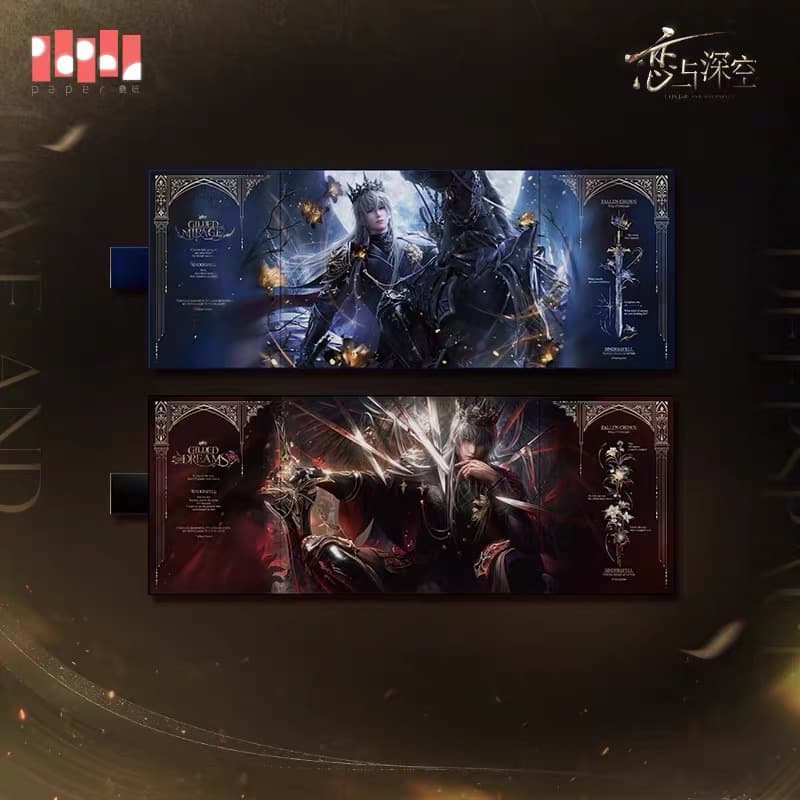 Love and Deepspace Holographic Panoramic Shikishi Art Board (Pre-order) — Xavier: King of Darknight