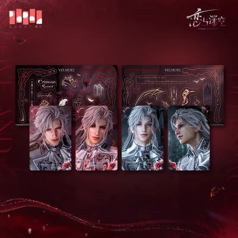 Love and Deepspace Lenticular Photocard Set (Pre-order) — Sylus: Silverwing Fiend