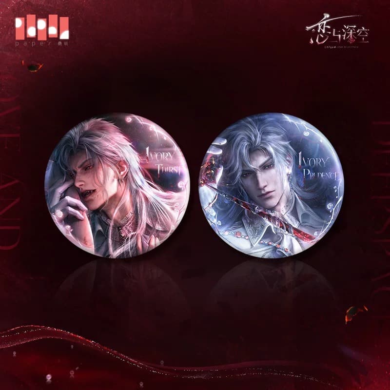 Love and Deepspace Can Badge (Pre-order) — Sylus: Silverwing Fiend