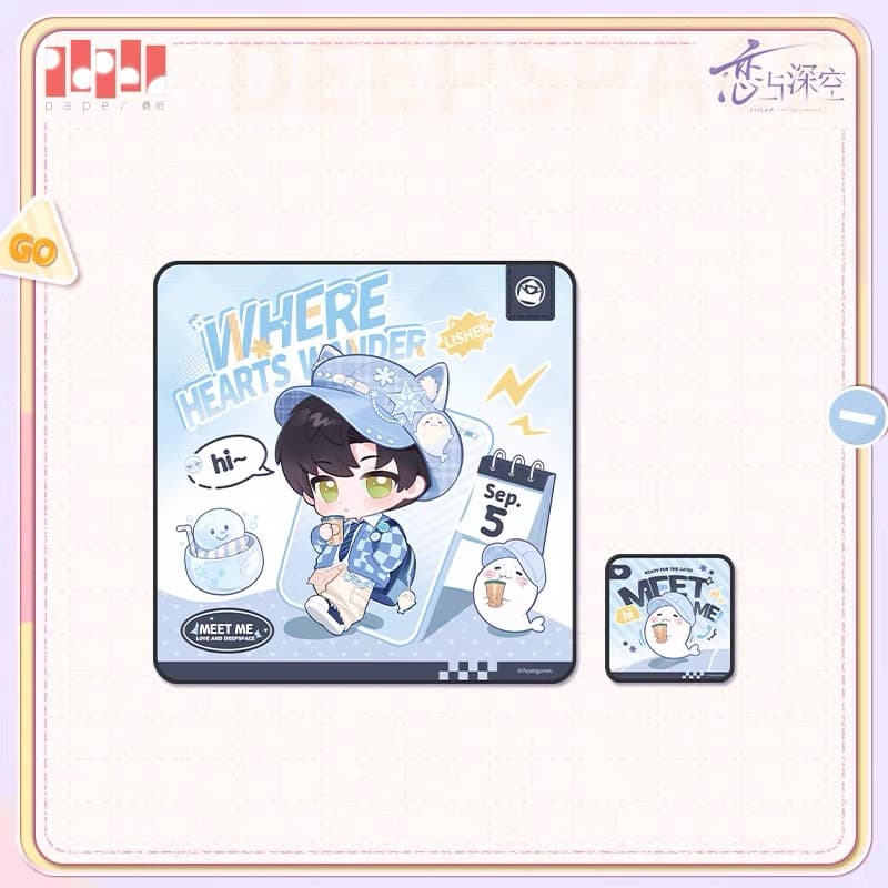 Love and Deepspace "Where Hearts Wander" Series Storage Patch Cloth (Pre-order) — Zayne