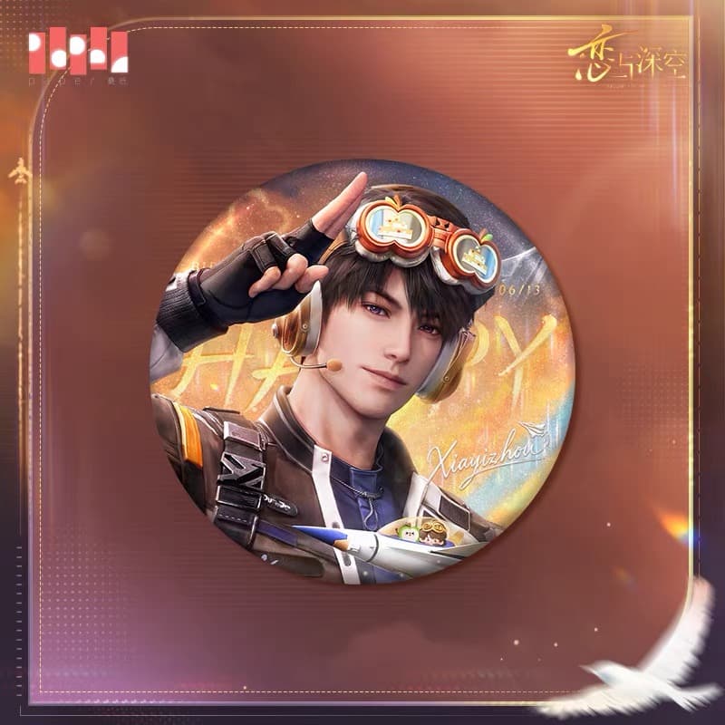 Love and Deepspace Caleb 2026 Birthday Commemorative Can Badge (Pre-order)