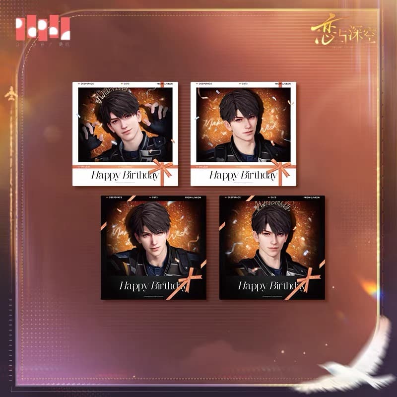 Love and Deepspace Caleb 2026 Birthday Wide-Format Instant Photo Set (Pre-order) — Caleb